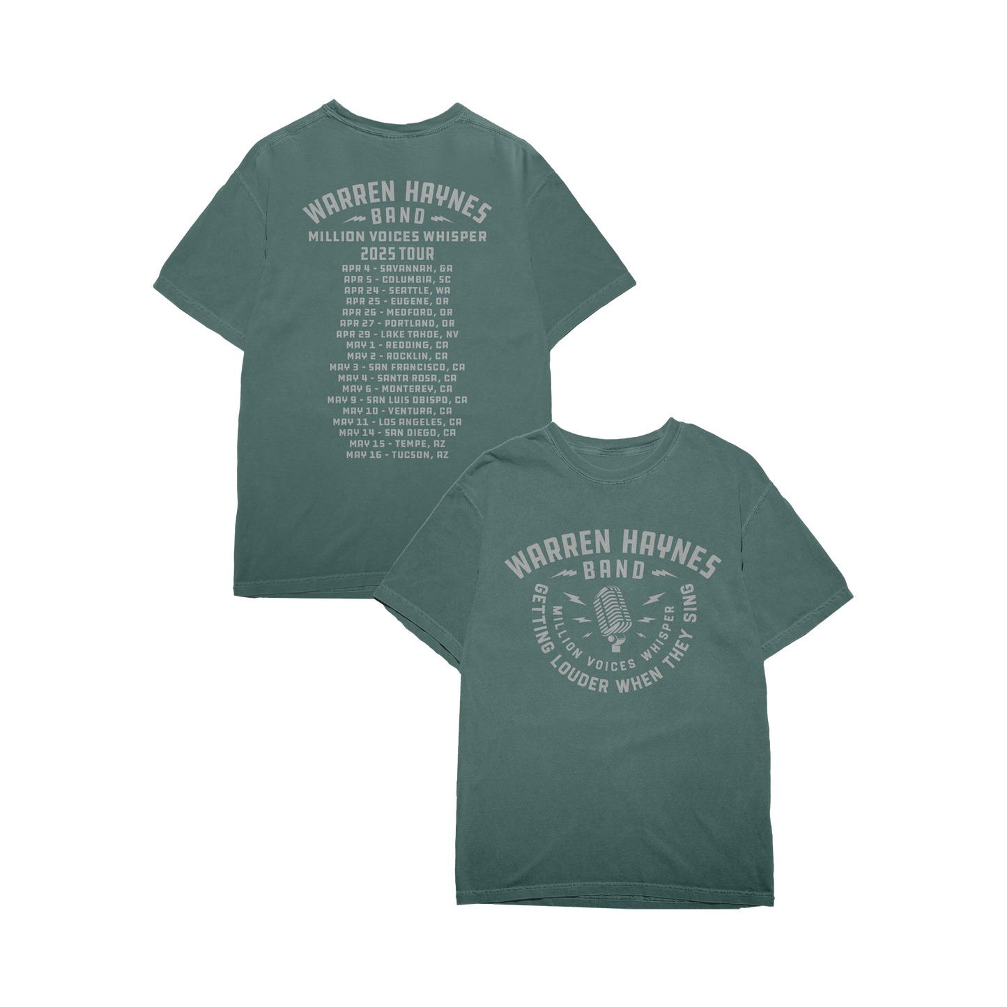 MVW Mic Tour Tee - Blue Spruce