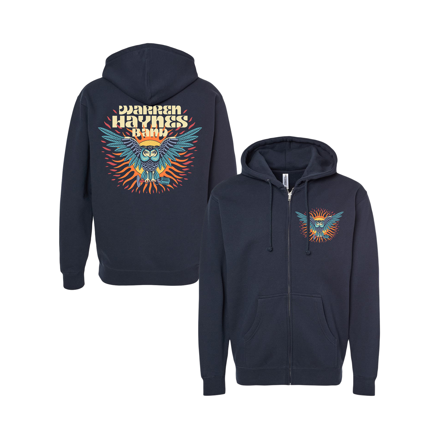 Mic Owl Zip Up Hoodie