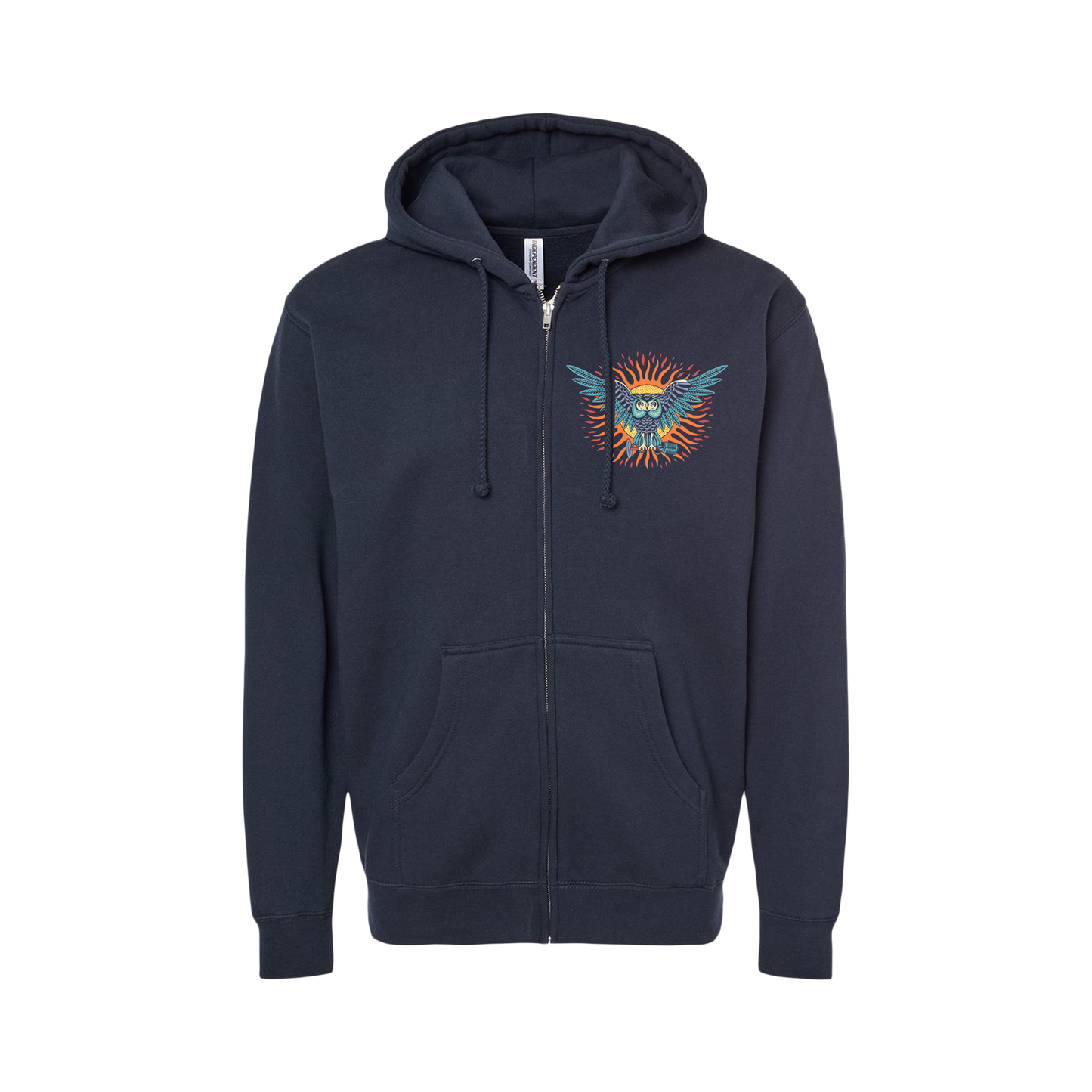 Mic Owl Zip Up Hoodie