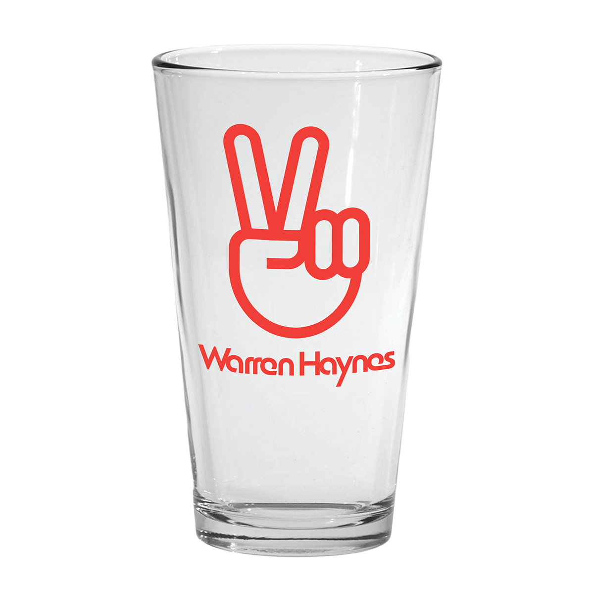 Peace Sign Pint Glass